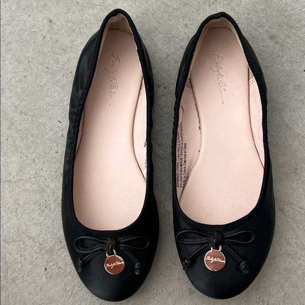 Ruby & Bloom Girls Ballet Flats with Bow